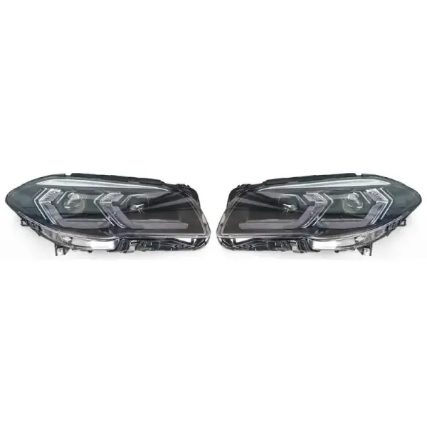 Front Upgraded Head Light Lamp Xenon Headlight Retrofit Upgrade Modified Led Drl Hid G60 Style CC-5747 Compatible With Bmw 5 Series F10 F18 2010-2014