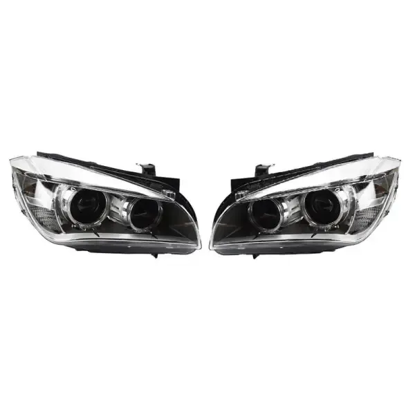 Led Headlight Angel Eye Drl Hid Bi Xenon Head Lamp Upgraded Headlights Helogen To Led CC-3518 Compatible With Bmw X1 E84 2011-2015