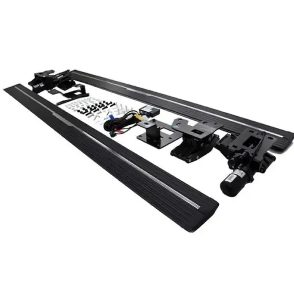 Automatic Deployable Electric Side Step Retractable Ladder Pedal Running Boards Side Step PS-BM035 With Fixed Side Step CC-4035 Compatible With BMW X7 G07 2019-2023