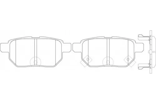 Toyota Vitz, Ractis, Rumion Rear Brake Pads