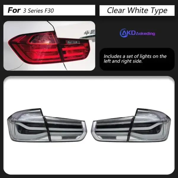 LED Tail Lamp DRL Brake Signal Reverse Compatible With BMW F30 F35 320I 325I 330I 2013-2018