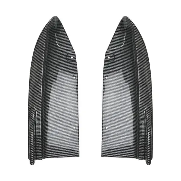 Rear Bumper Lip Splitter Skirts Flag Spoiler Zst-564 Cf Carbon Fiber Look CC-4087 Compatible With Bmw X5 G05 2019-2022 M Tech M Sports M Performance