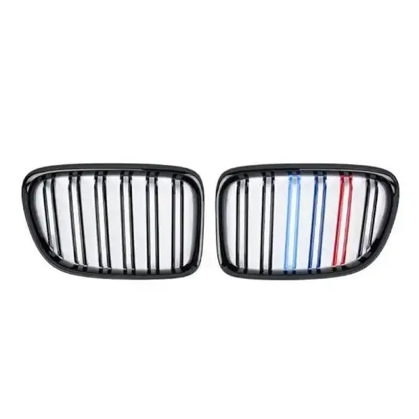 Front Bumper Grill Tri Color CC-1597 Compatible With Bmw X1 E84 2009-2016