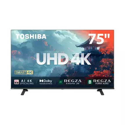 Toshiba 75-inch 4K UHD Smart LED TV with HDR10+ and Dolby Atmos 75C350MN