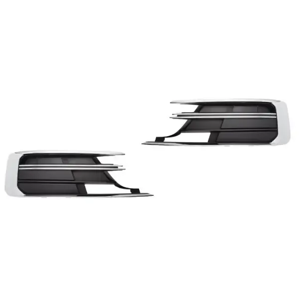 Fog Lamp Light Grill Cover Frame Black CC-3310 Compatible With Audi A8 S8 2021