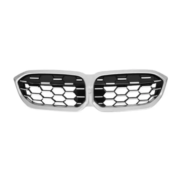 Front Bumper Show Grill G20 Lci Grill Diamond Silver CC-3013 Compatible With Bmw 3 Series G20 G28 LCI 2023+