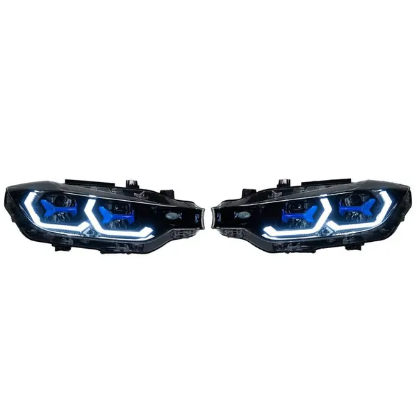 Front Upgraded Head Light Lamp Xenon Headlight Retrofit Upgrade Matrix Modified Led Drl Hid For Helogen Car CC-7291 Compatible With Bmw 3 Series F30 2012-2015