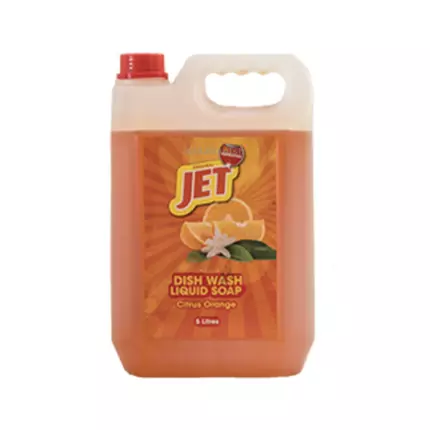 JET Dishwashing Liquid Soap Citrus Orange 5L (Pack of 4Pcs)