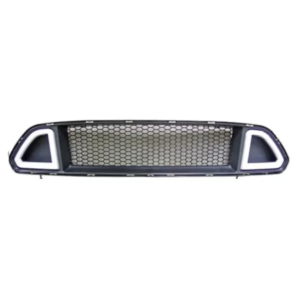 Front Bumper Show Illluminated Led Drl Mesh Grill CC-7967 Compatible With Ford Mustang 2015-2017