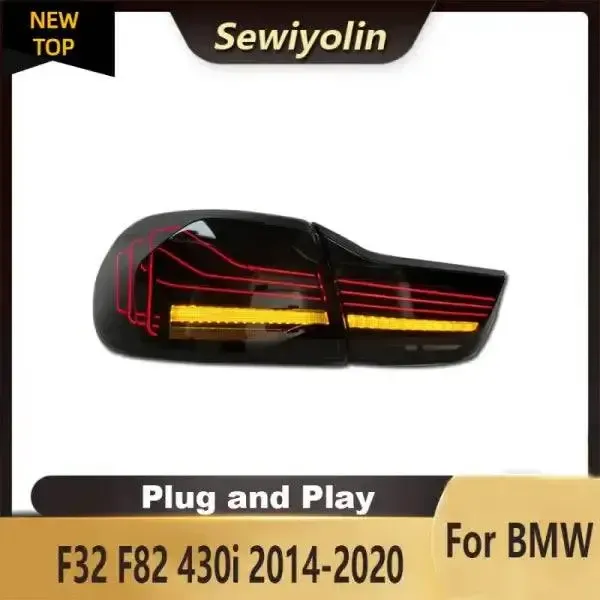 LED GTS Tail Lights Start up Animation DRL Signal Automotive Compatible With BMW M4 4 Series F32 F82 480I 2014-2020