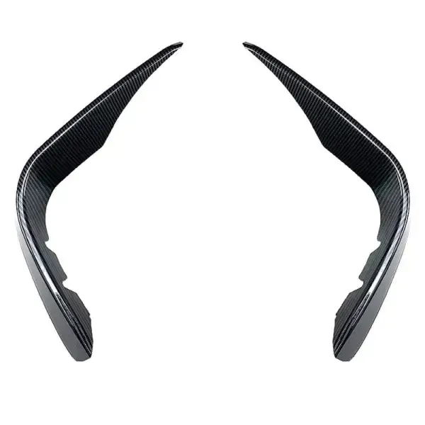 Front Bumper Lip Splitter Skirts Flag Spoiler Zst-342 Cf Carbon Fiber Look CC-4417 Compatible With Mercedes Glc W253 X253 2016-2020 Amg