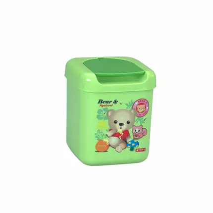 Lionstar Dustbin 3L Clean Pal C-6 Small Waste Bin With Flip Top Lid BPA Free Plastic For Room Modern Design