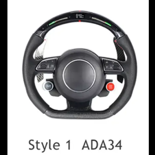 RS Steering Wheel Compatible With AUDI A1 A2 A3 A4 A5 A6 A7 A8 Q1 Q2 Q3 5Q Q6 Q7 Q8 TT RS3 RS5 RS6 RS7 RS8 R8 SPORTS