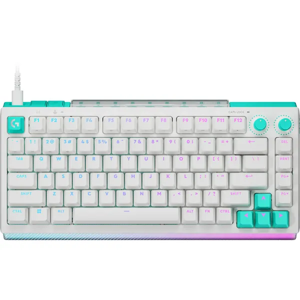 Logitech G512 X 75 Dual Swap Mechanical Keyboard (Linear Switches, White)