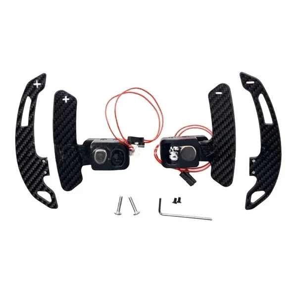 Dragonfly Style Dry Carbon Fiber Steering Wheel Magnetic Shift Paddles Replacement Extended Shift Paddles CC-7934 Compatible With Mercedes Benz C E S Class GLE GLS W206 W213 W223 W465 W167 E63s 22-202