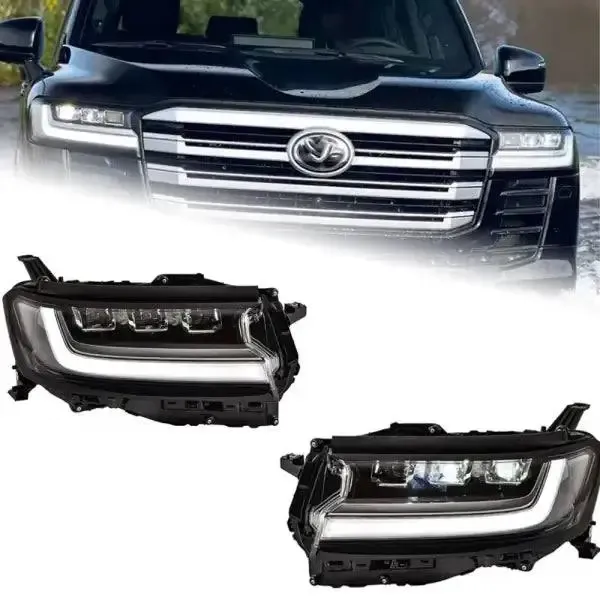 LED Headlight DRL LED Projector Lens Compatible With Toyota Land Cruiser LC300 2022-2023