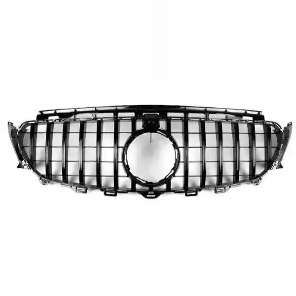 Front Bumper Grill W213 Grill Gtr Black CC-1738 Compatible With Mercedes Benz E Class W213 2016-2021