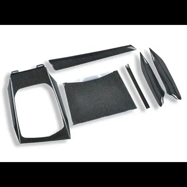 Real Carbon Fiber Center Console Dashboard Side Air AC Vent Gear Panel Trim Rhd Compatible With BMW 3 4 Series G20 G21 G22 2020
