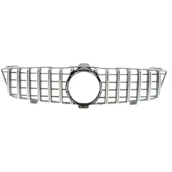 Front Bumper Show Grill Gtr Silver CC-3150 Compatible With Mercedes Cls Class W219 2008-2011