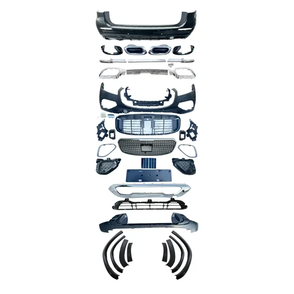 Upgraded Facelift Bodykit Bumper Maybach Style 2024 CC-4963 Compatible With Mercedes Benz Gls W167 X167 2019-2024