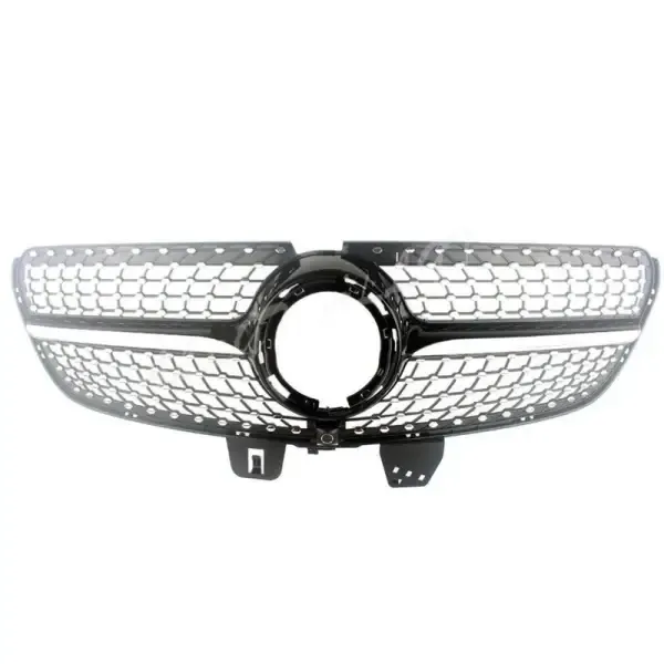 Front Bumper Show Grill Diamond Black CC-3157 Compatible With Mercedes V Class W447 Lci 2020+