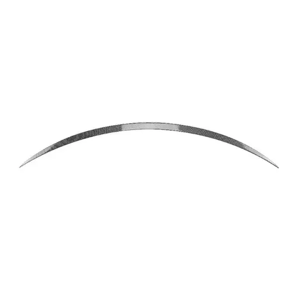 Rear Trunk Mid Wing Lip Splitter Skirts Flag Spoiler Zst-028 Cf Carbon Fiber Look CC-4237 Compatible With Mercedes C Class W205 2015-2022