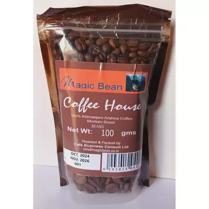 Magic Beans Coffee House with Beans 100gms Fresh Medium Roasted Coffee