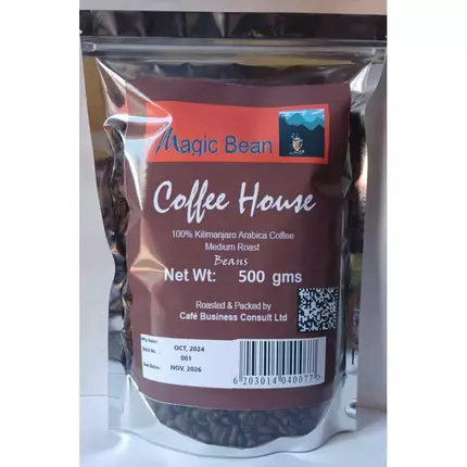 Magic Beans Coffee House Coffee with Beans 500gms Fresh Medium Roasted Coffee