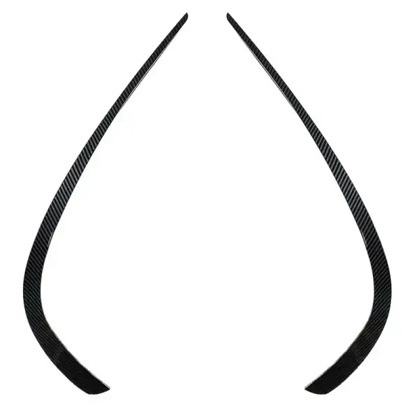 Amg Front Bumper Lip Splitter Skirts Flag Spoiler Zst-253 Cf Carbon Fiber Look CC-4316 Compatible With Mercedes E Class Coupe W207 C207 Lci 2013-2016