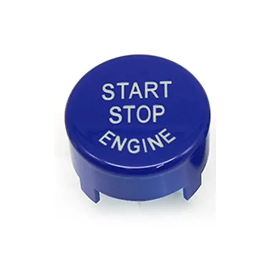 Engine Ignition Start Stop Off Switch Button Cover Trim Blue 61317939289-3 CC-6692 Compatible With BMW 1 Series, 5 Series G30 2017-2023, X3 X4 G01 G02 G08 2018-2024, 6 Series GT G32 2017-2022, 7 Serie