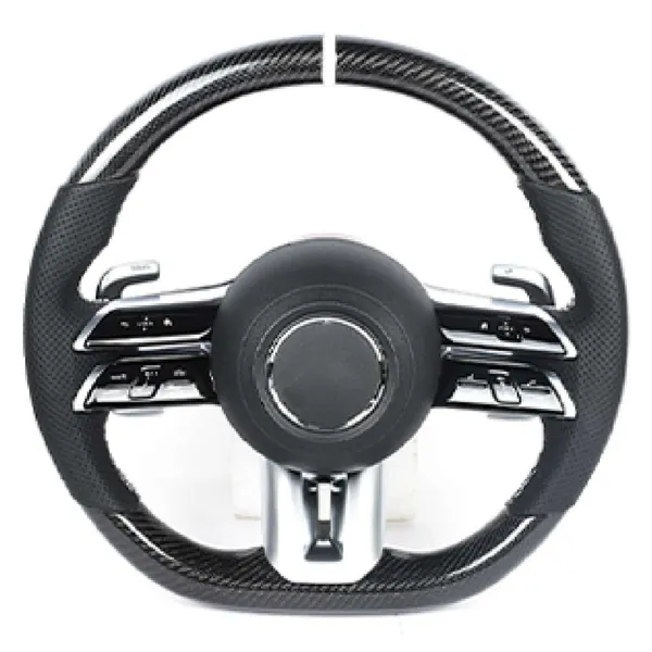Upgraded Custom Amg Brabus Maybach Full Steering Wheel Style 1bcd128 CC-8139 Compatible With Mercedes A B C E S G V M Class Ml Gl Gla Glb Glc Gle Gls Slk G55 G63 G Wagon Eqs