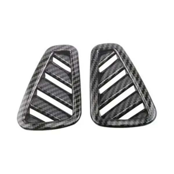 Air Conditioning Trim Air Vent Frame Trim Instrument Panel Vent Slit Decoration Zst-122 Glossy Black CC-3724 Compatible With Mercedes Benz A Class W177 2018+ Cla C118 2019+