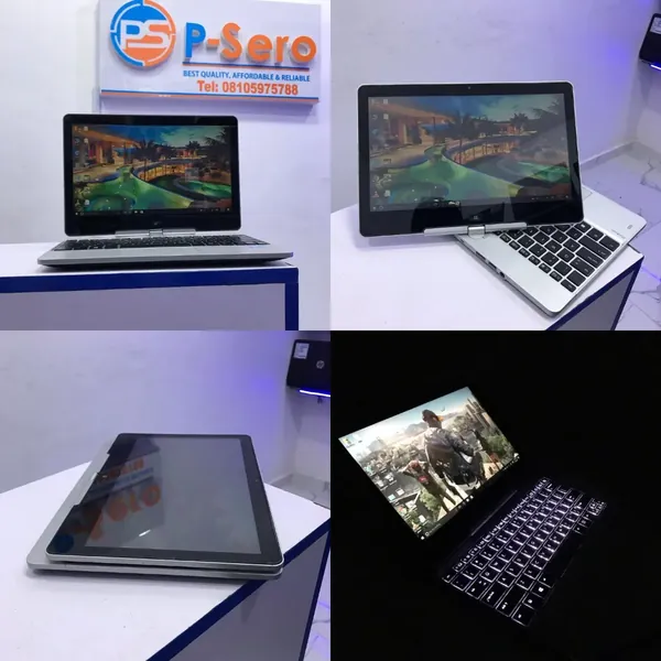 HP Revolve 810 G3 Laptop Intel Core i7 8GB Ram 256GB SSD Touchscrean Convertible Keyboard Light