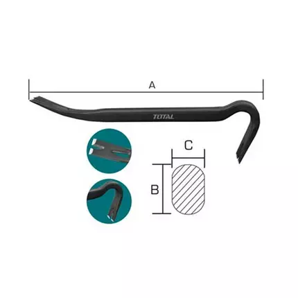 Total Claw/Wrecking Bar 24” THT431242