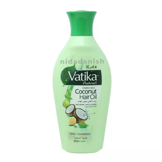 Vatika Hair Oil Coconut with Heena , Nourish & Strengthen Hair, Scalp for Healthy, Radiant Hair, 400ml (Pack of 6)