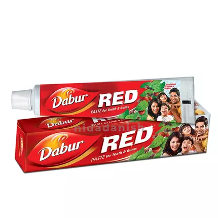 Dabur Toothpaste Fluoride Free, Helps in Bad Breath Treatment, Cavity Protection, Plaque Removal, Power of 13 Potent Ayurvedic Herbs, Red 200g (Pack of 6)