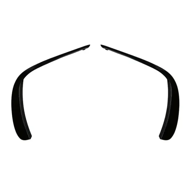 Front Bumper Lip Splitter Skirts Flag Spoiler Zst-229 Gb Glossy Black CC-4325 Compatible With Mercedes E Class W213 C238 Lci 2021+ Amg