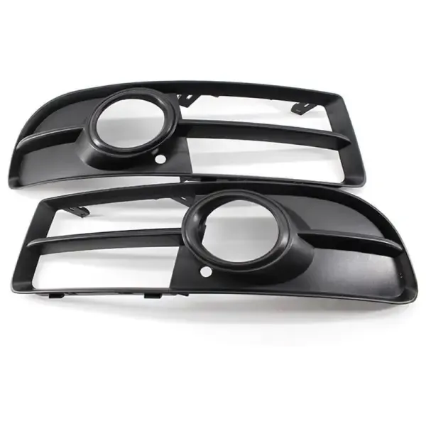 S Line Sport Bumper Fog Lamp Grill Frame Cover CC-3255 Compatible With Audi A4 2005-2008 B7