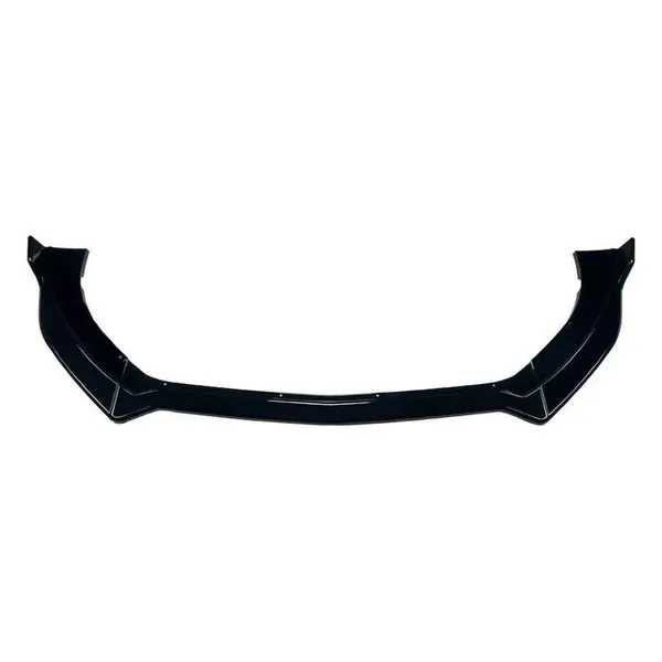 Front Bumper Lip Splitter Skirts Zst-1131 Gb Glossy Black CC-9272 Compatible With Ford Mustang Mk6 2015-2017