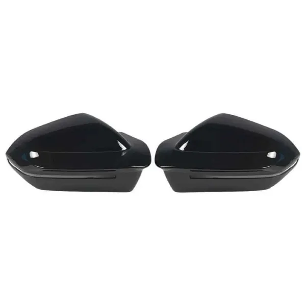 Side Rear View Horn Mirror Cover M5 Style Rhd Car Glossy Black G60/68-009/010 Gb Gc CC-9301 Compatible With Bmw 5 Series I5 G60 G68 2024+ 7 Series G70 2024+