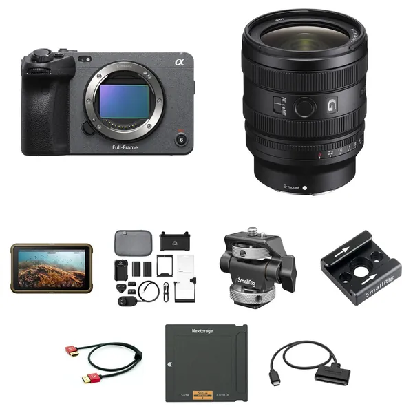 Sony FX3 Full-Frame Cinema Camera with 24-50mm Lens and Raw Recording Kit