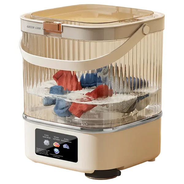 Green Lion Mini Wash 12L Portable Washing Machine - White