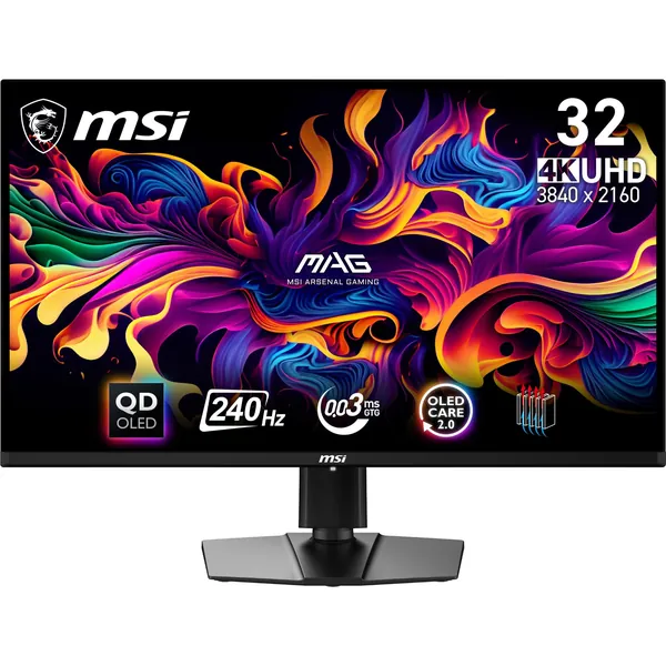 MSI MAG 321UPX 32" 4k UHD 240Hz QD-OLED Gaming Monitor