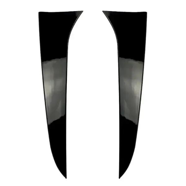 Rear Side Door Piller Spoiler Skirts Lip Splitter Flag Zst-180 Glossy Black CC-3949 Compatible With BMW X1 E84 2009-2015