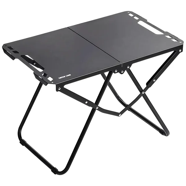 Green Lion Denver Portable Camping Table - Black