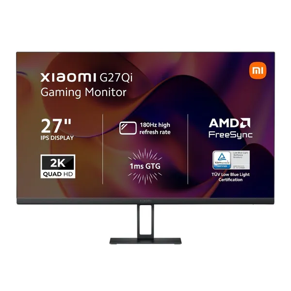 Xiaomi G27Qi 27" QHD 2K 1440p IPS Gaming Monitor (180Hz, 1ms, 16:9)