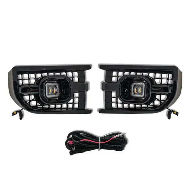 Front Bumper Fog Lamp Fog Light Led Cover CC-7030 Compatible With Range Land Rover Defender 90 110 L663 Lr129997 2020+