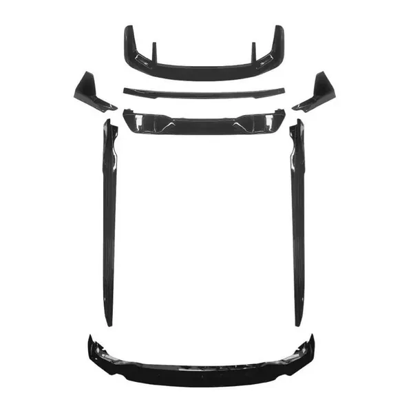 M Sport Mp M Performance Mt M Tech Bumper Upgrade Convert To X5m Aero Black Samurai Bodykit Diffuser Exhaust Front Lip Spoiler Splitter G05/g18-018 Gc CC-9353 Compatible With Bmw X5 G05 2018-2022