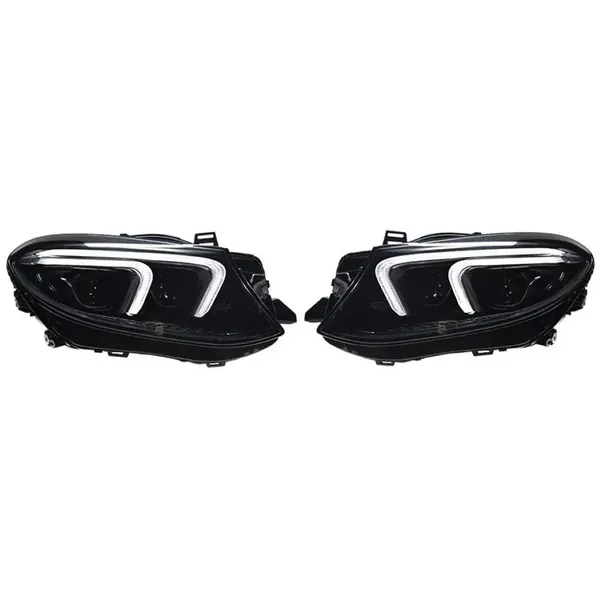 Upgraded Head Light Lamp Xenon Headlight Retrofit Upgrade Matrix Modified Led Drl Hid CC-7294 Compatible With Mercedes Benz Gle W167 2015-2019