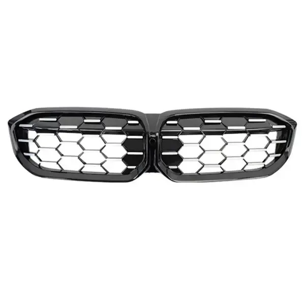 Front Bumper Show Grill G20 Lci Grill Diamond Black Silver CC-3012 Compatible With Bmw 3 Series G20 G28 LCI 2023+